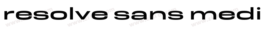 resolve sans medium字体转换